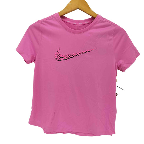 ナイキ NIKE Dri-FIT スウッシュプリント クルーネックTシャツ レディース import:M