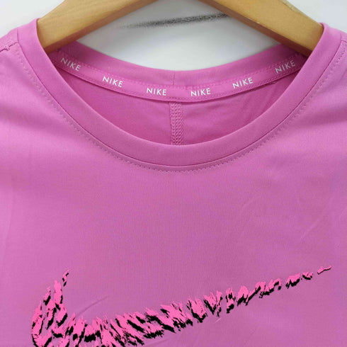 ナイキ NIKE Dri-FIT スウッシュプリント クルーネックTシャツ レディース import:M