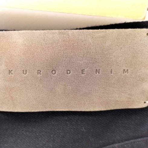 クロ KURO SELVEDGE CROSS DENIM PANTS レディース 26