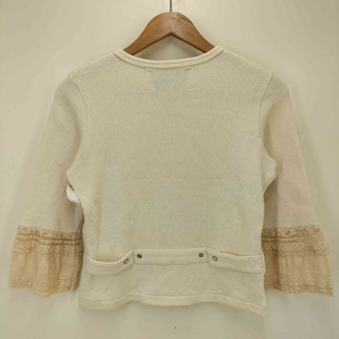 アニエスベー agnes b. 袖レース スナップボタン カーディガン レディース T1