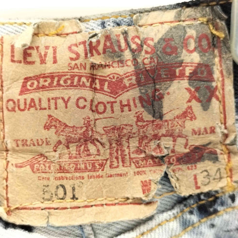 リーバイス Levis 501 タイダイ ボタンフライデニム メンズ L34