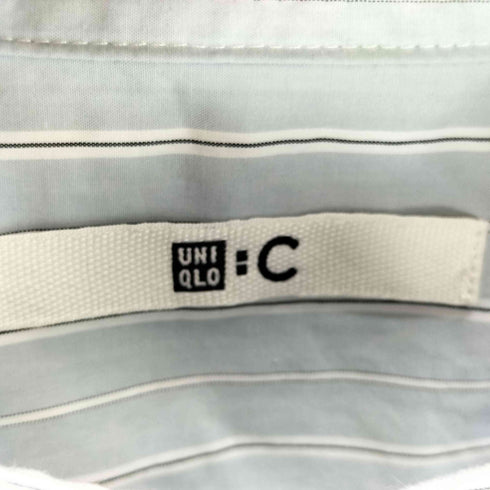 ユニクロシー UNIQLO:C ブロードオーバーサイズシャツ/ストライプ メンズ L