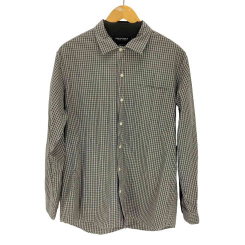 ポロゴルフラルフローレン POLO GOLF RALPH LAUREN 90s BONNARD L/S開襟チェックシャツ メンズ M