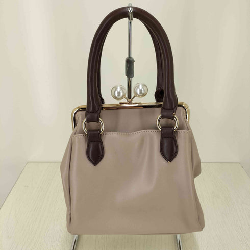 マリークワント MARY QUANT パールガマ口 ミニトート レディース
