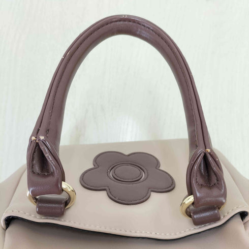 マリークワント MARY QUANT パールガマ口 ミニトート レディース