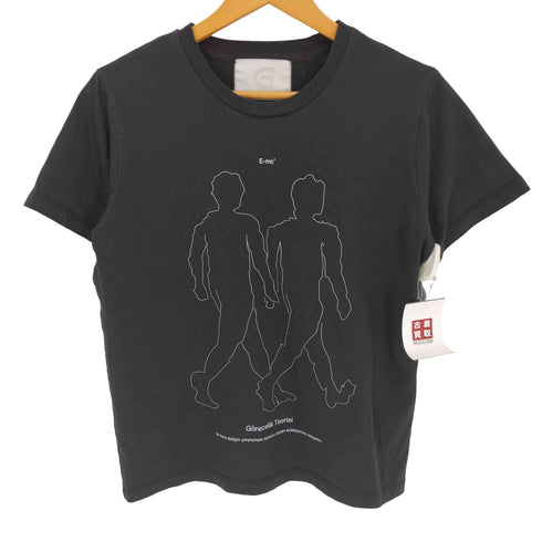 GADID ANONIEM グラフィック ロゴ 両面プリント クルーネック Tシャツ メンズ 0