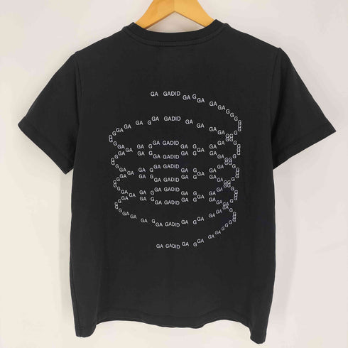 GADID ANONIEM グラフィック ロゴ 両面プリント クルーネック Tシャツ メンズ 0