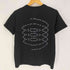 GADID ANONIEM グラフィック ロゴ 両面プリント クルーネック Tシャツ メンズ 0