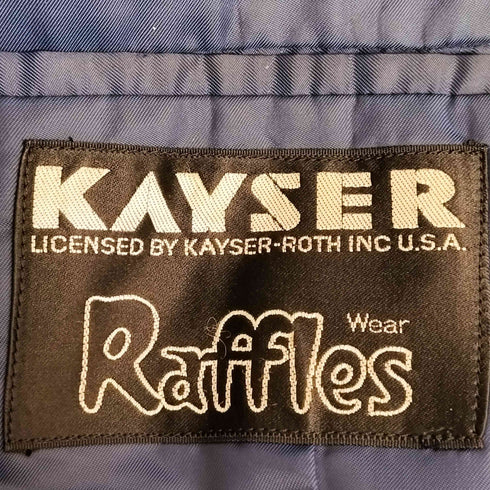 KAYSER Raffles 90s ウール100 背抜き ヘリンボーン 3B テーラードジャケット メンズ