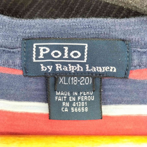 ポロバイラルフローレン Polo by RALPH LAUREN 90S S/S ボーダー Tシャツ メンズ import:XL