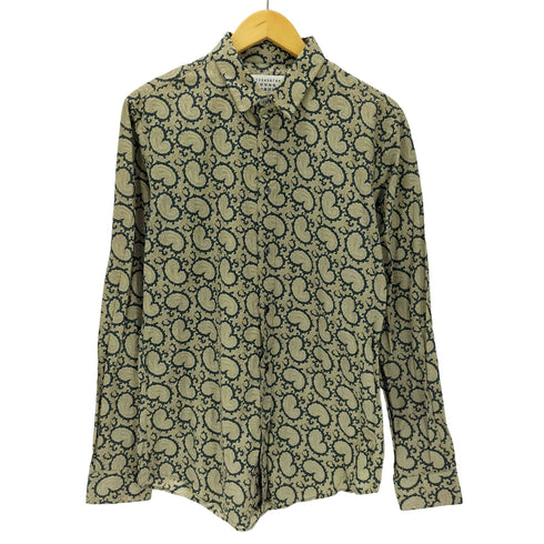 メゾンマルタンマルジェラ Maison Martin Margiela 13AW 10番 ペイズリー 総柄 L/S シャツ メンズ EUR:48
