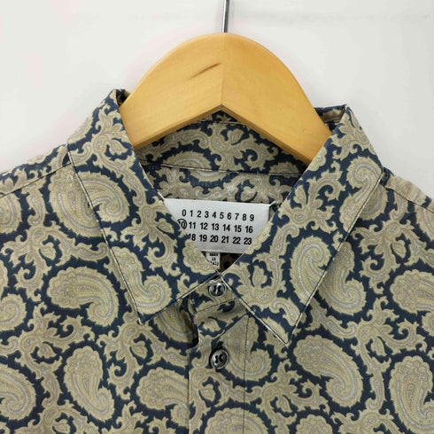 メゾンマルタンマルジェラ Maison Martin Margiela 13AW 10番 ペイズリー 総柄 L/S シャツ メンズ EUR:48