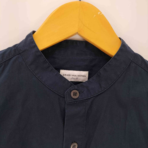 ドリスヴァンノッテン DRIES VAN NOTEN Band Collar Plain Shirt コットン L/S バンドカラー プレーン シャツ メンズ EUR:44