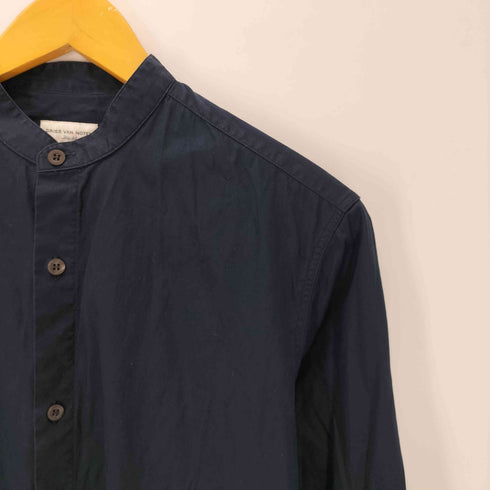 ドリスヴァンノッテン DRIES VAN NOTEN Band Collar Plain Shirt コットン L/S バンドカラー プレーン シャツ メンズ EUR:44