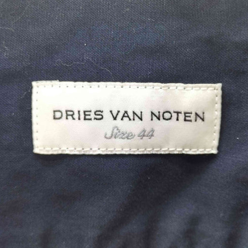 ドリスヴァンノッテン DRIES VAN NOTEN Band Collar Plain Shirt コットン L/S バンドカラー プレーン シャツ メンズ EUR:44