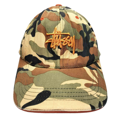 ステューシー Stussy hats FLEXFIT フレックスフィット ロゴ 刺繍 カモ柄 6パネル キャップ メンズ L-XL