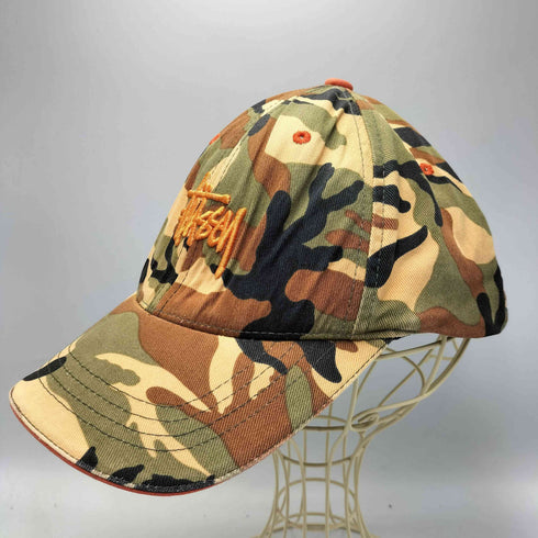 ステューシー Stussy hats FLEXFIT フレックスフィット ロゴ 刺繍 カモ柄 6パネル キャップ メンズ L-XL