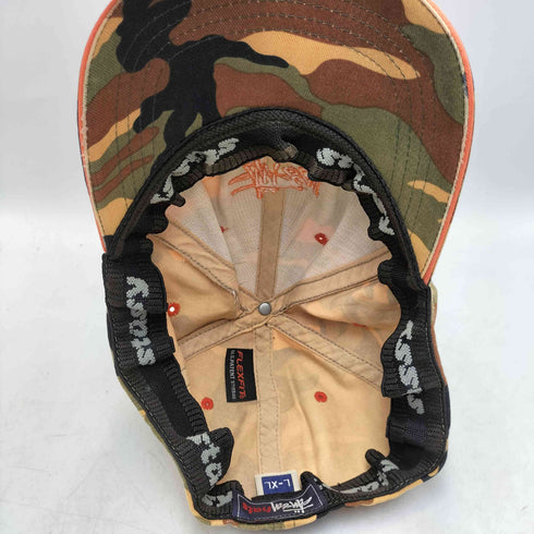 ステューシー Stussy hats FLEXFIT フレックスフィット ロゴ 刺繍 カモ柄 6パネル キャップ メンズ L-XL