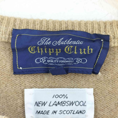 Chipp Club スコットランド製 クルーネックウールニット メンズ JPN:M