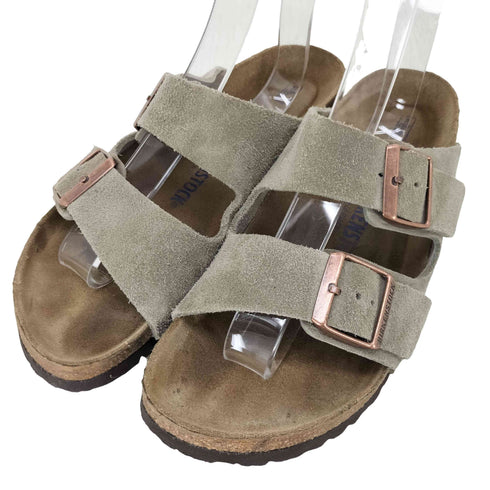 ビルケンシュトック BIRKENSTOCK Arizona アリゾナ Softfootbed スエードサンダル トープ メンズ 40
