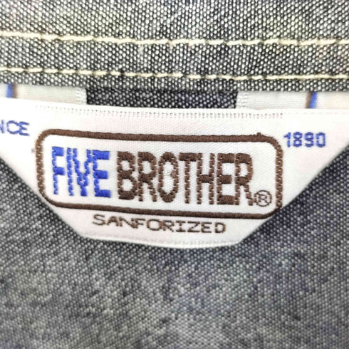 ファイブブラザー FIVE BROTHER シャンブレーシャツ メンズ M