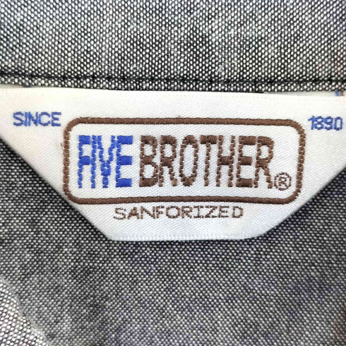 ファイブブラザー FIVE BROTHER ウエスタンL/S シャンブレーシャツ メンズ JPN:M