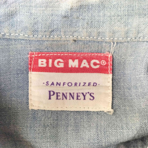 ビッグマック BIG MAC リプルステッチ L/S シャンブレーシャツ メンズ