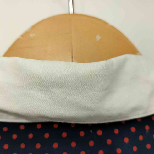 フレッドペリー FRED PERRY ロゴ刺繍 ドット 水玉 クレリック シャツ レディース JPN:M