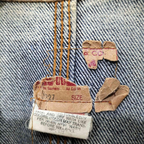 リーバイス Levis 80s USA製 75073 ケミカルウォッシュ デニム トラッカージャケット メンズ import:S