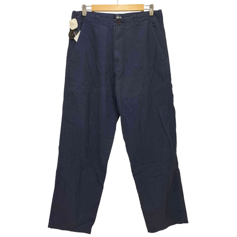 ステューシー Stussy 紺タグ ワイドストレートチノパンツ フラップポケット メンズ 34