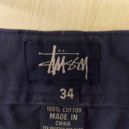 ステューシー Stussy 紺タグ ワイドストレートチノパンツ フラップポケット メンズ 34