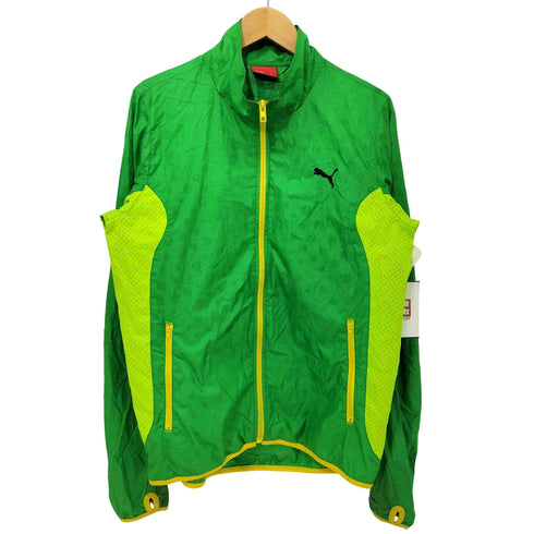 プーマ PUMA 00s Y2K ドット 水玉 ジップアップ シェル ジャケット レディース JPN:M