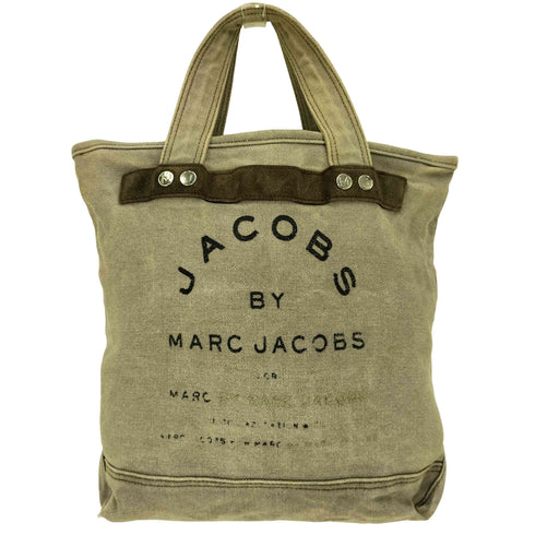 マークバイマークジェイコブス Marc by Marc Jacobs ロゴプリント キャンバストートバック レディース