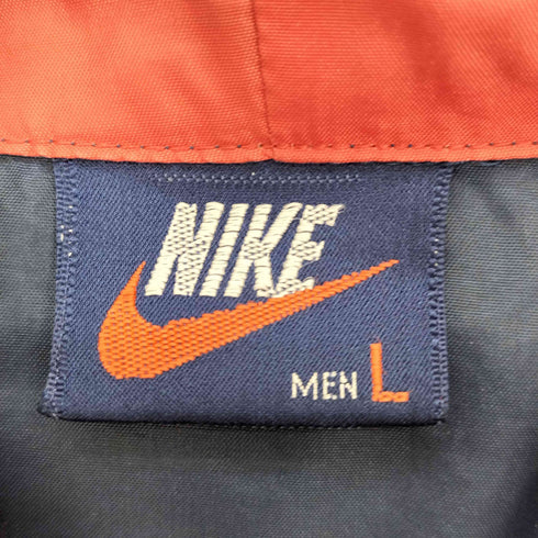 ナイキ NIKE 80S 紺タグ バイカラー 切替 フーデッド ジャケット メンズ import:L