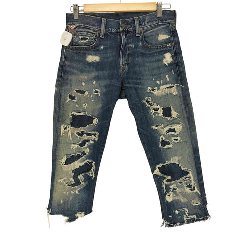 デニムアンドサプライラルフローレン DENIM&SUPPLY RALPH LAUREN SLIM クロップドダメージデニムパンツ メンズ 27