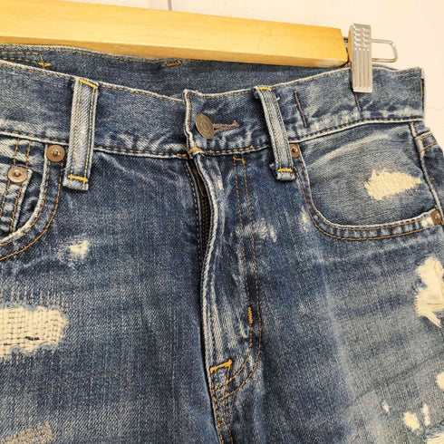 デニムアンドサプライラルフローレン DENIM&SUPPLY RALPH LAUREN SLIM クロップドダメージデニムパンツ メンズ 27