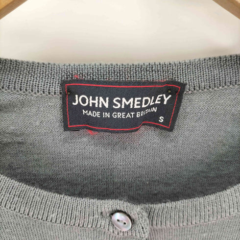 ジョンスメドレー JOHN SMEDLEY ウール100 クルーネックカーディガン レディース import:S