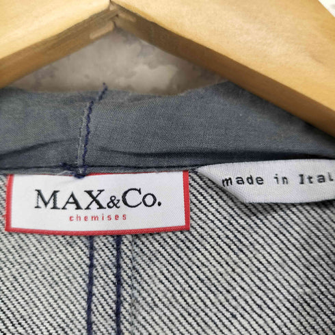 マックスアンドコー MAX&CO. サイドジップ デニムアノラックジャケット レディース 42