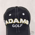 ADAMS GOLF 刺繍デザイン6パネルキャップ メンズ