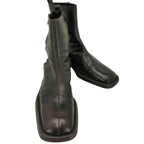 コスチュームナショナルオム CoSTUME NATIONAL HOMME スクエアトゥ サイドジップ ヒールブーツ メンズ 7 1/2