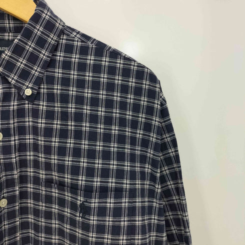 ラルフローレン RALPH LAUREN 90-00s MOORE ポニー刺繍 ポケット ボタンダウンシャツ メンズ import:L