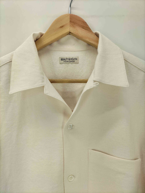 ビューティーアンドユースユナイテッドアローズ BEAUTY & YOUTH UNITED ARROWS 24SS コットンリネンブレンド オープンカラー グランデ シャツ メンズ import:S