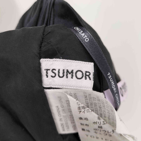 ツモリチサト TSUMORI CHISATO ウール ポリ シルク 切り替え サルエル ショーツ ショート パンツ レディース JPN:1