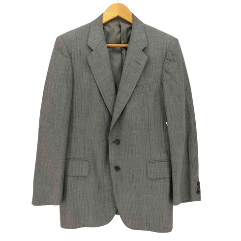 バーバリーズ BURBERRYS 90s ウールシルク ネップ 背抜き 2B テーラードジャケット メンズ 96-86-170AB5