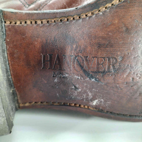 HANOVER USA製 サイドジップ ウエスタン ショートブーツ メンズ US:9