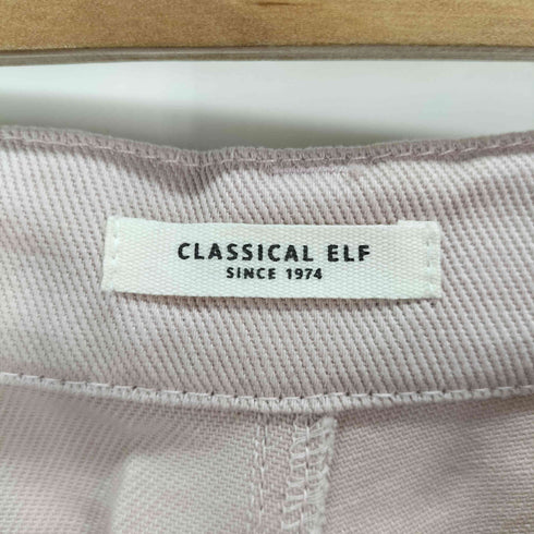 クラシカルエルフ CLASSICAL ELF 【family+】ゆったりハイウエストワイドストレート無地デニム&チノパンツ(フルレングス) レディース JPN:M