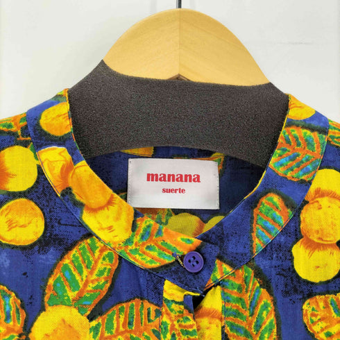 マナナ MANANA オリジナルプリントリゾートワンピース レディース
