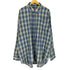 CREARE -LINO- 比翼 オンブレチェックロングシャツ street メンズ L