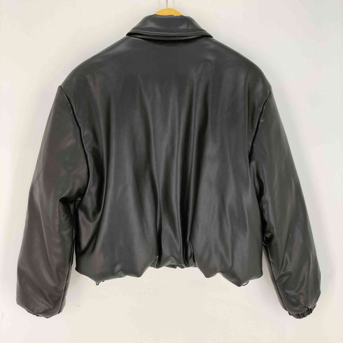 ザラ ZARA フェイクレザーパフジャケット レディース import:XS