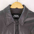 ザラ ZARA フェイクレザーパフジャケット レディース import:XS